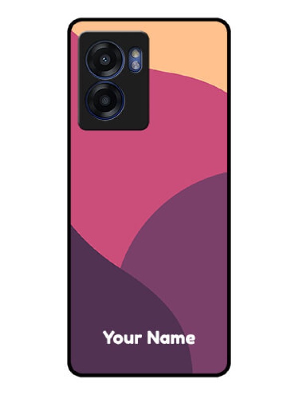 Custom Oppo K10 5G Custom Glass Phone Case - Mixed Multi-colour abstract art Design