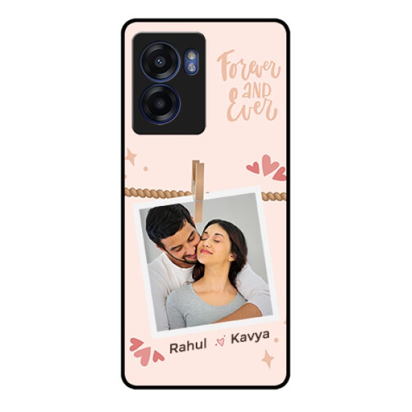Oppo K10 5G Custom Glass Phone Case - Forever and ever love Design Oppo K10 5G Custom Glass Phone Case - Forever and ever love Design
