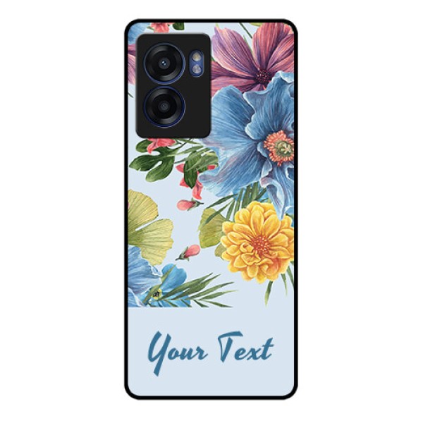 Oppo K10 5G Custom Glass Mobile Case - Stunning Watercolored Flowers Painting Design Oppo K10 5G Custom Glass Mobile Case - Stunning Watercolored Flowers Painting Design