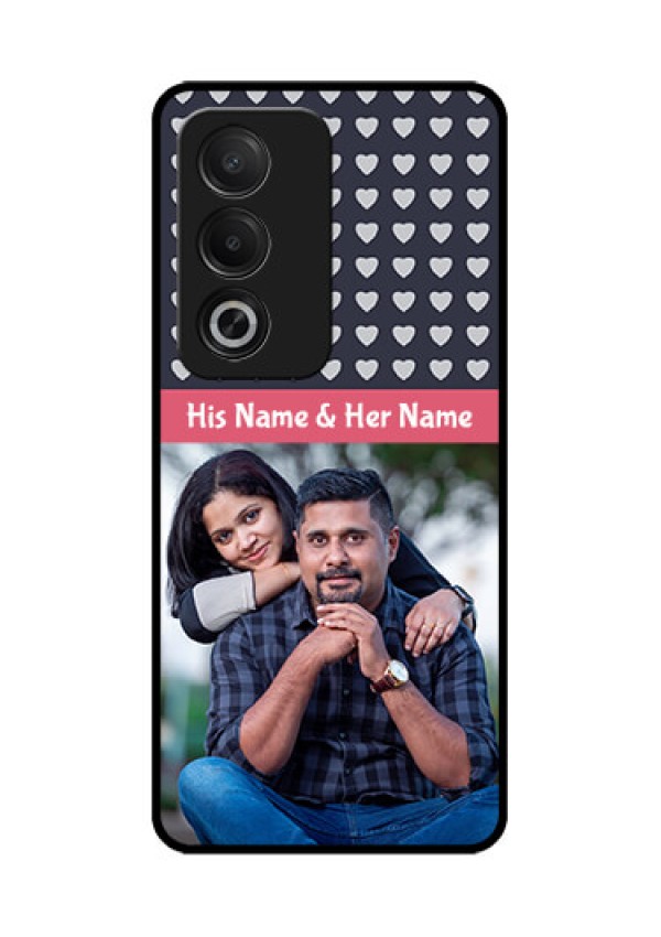 Oppo K12x 5G Custom Glass Phone Case - Love Symbols Design