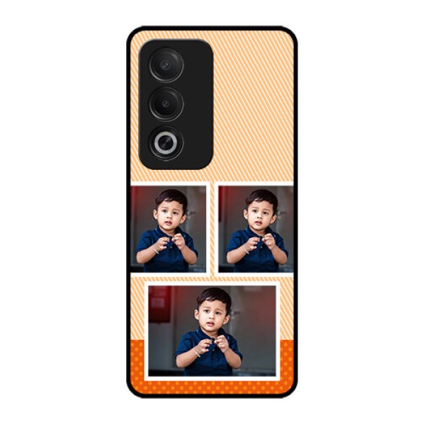 Oppo K12x 5G Custom Glass Phone Case - Bulk Photos Upload Design
