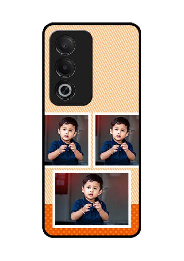 Oppo K12x 5G Custom Glass Phone Case - Bulk Photos Upload Design