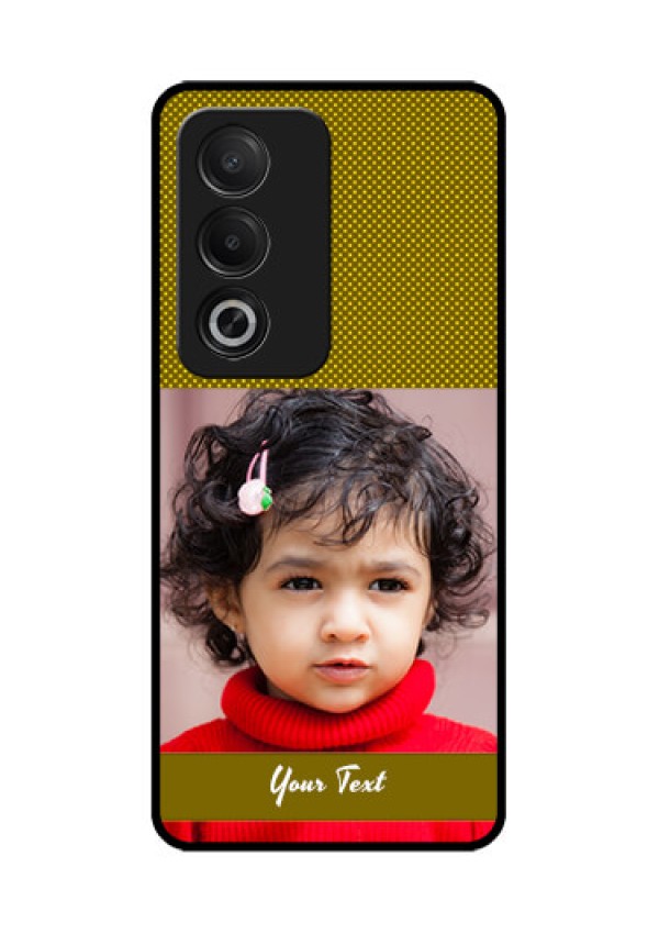 Oppo K12x 5G Custom Glass Phone Case - Simple Green Color Design