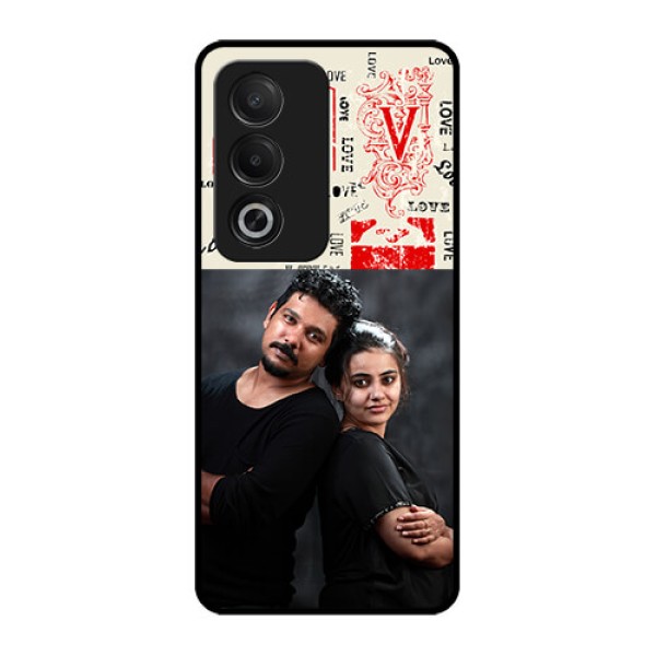 Oppo K12x 5G Custom Glass Phone Case - Trendy Love Design Case