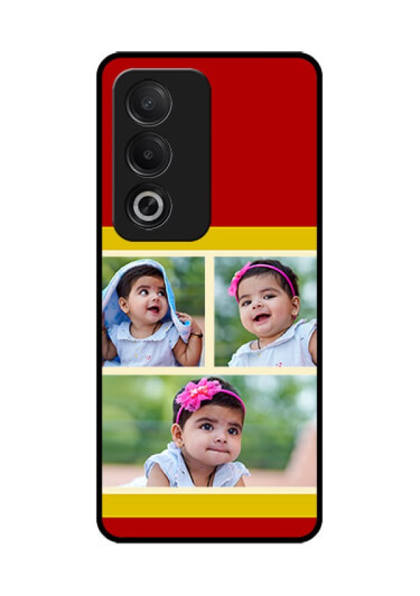 Oppo K12x 5G Custom Glass Phone Case - Multiple Pic Upload Design