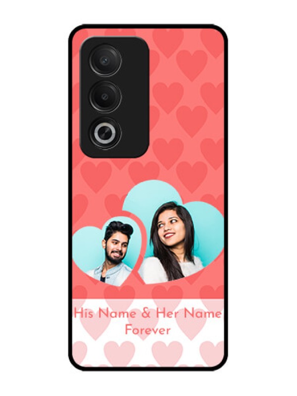 Custom Oppo K12x 5G Custom Glass Phone Case - Couple Pic Upload Design