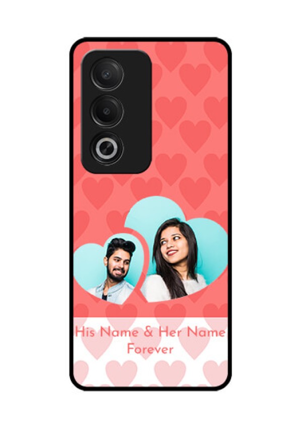 Oppo K12x 5G Custom Glass Phone Case - Couple Pic Upload Design