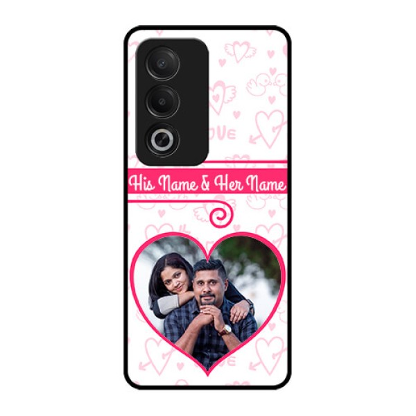 Oppo K12x 5G Custom Glass Phone Case - Heart Shape Love Design Oppo K12x 5G Custom Glass Phone Case - Heart Shape Love Design