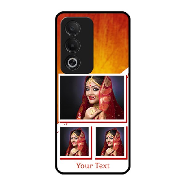 Oppo K12x 5G Custom Glass Phone Case - Wedding Memories Design