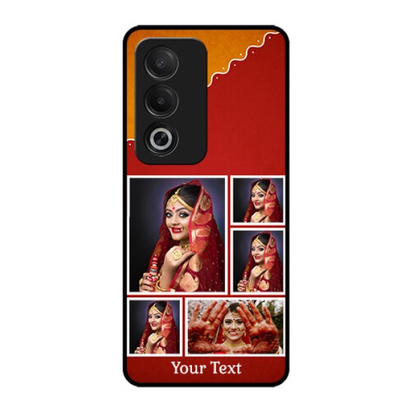 Oppo K12x 5G Custom Glass Phone Case - Wedding Pic Upload Design