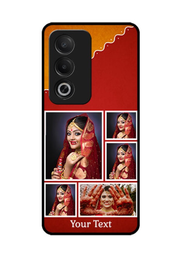 Oppo K12x 5G Custom Glass Phone Case - Wedding Pic Upload Design