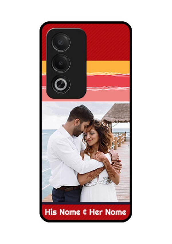 Oppo K12x 5G Custom Glass Phone Case - Colorful Case Design