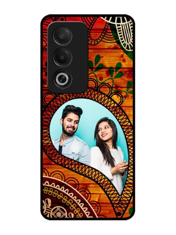 Custom Oppo K12x 5G Custom Glass Phone Case - Abstract Colorful Design