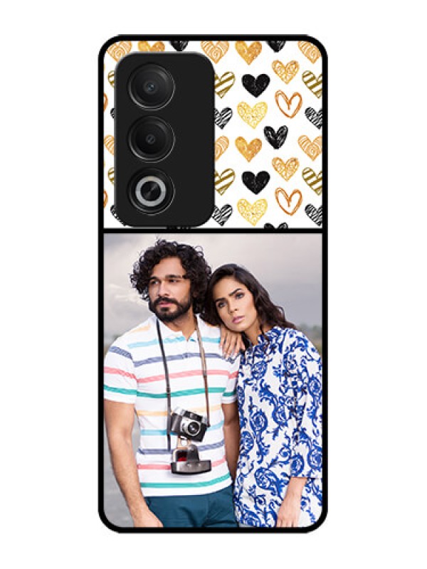 Custom Oppo K12x 5G Custom Glass Phone Case - Love Symbol Design