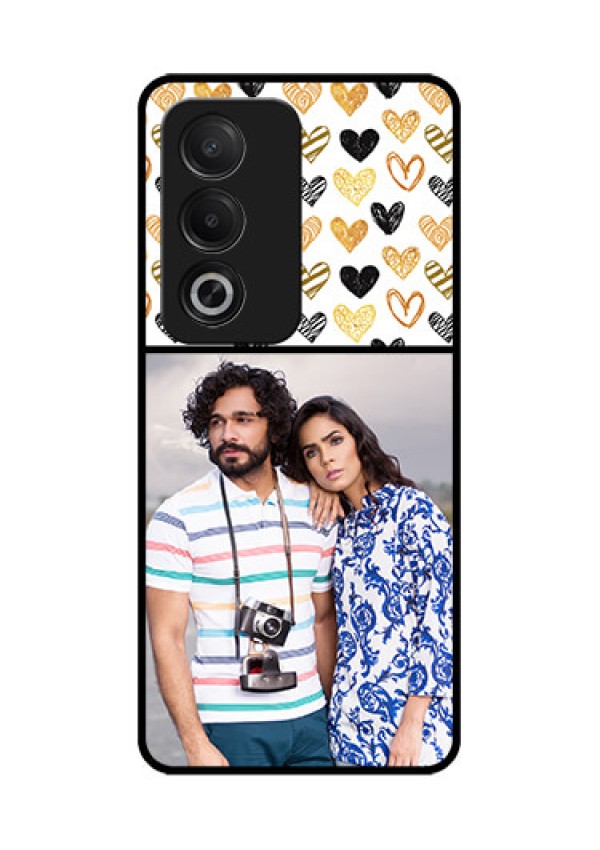 Oppo K12x 5G Custom Glass Phone Case - Love Symbol Design