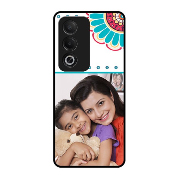 Oppo K12x 5G Custom Glass Phone Case - Flower Design