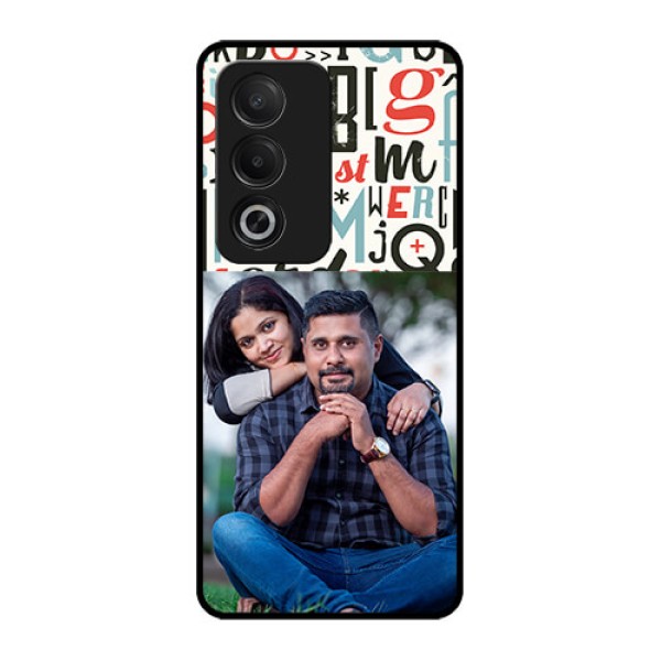 Oppo K12x 5G Custom Glass Phone Case - Alphabet Design