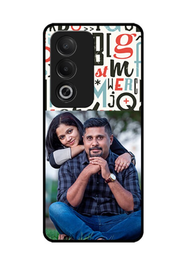Oppo K12x 5G Custom Glass Phone Case - Alphabet Design