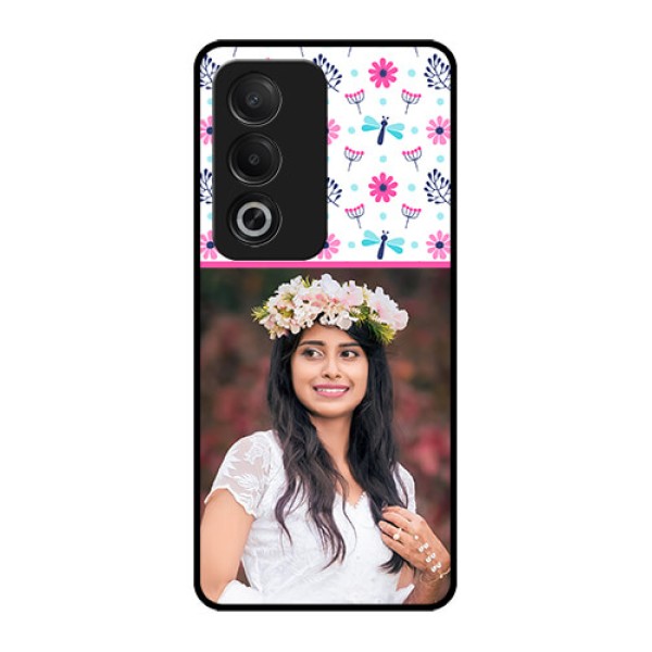 Oppo K12x 5G Custom Glass Phone Case - Colorful Flower Design
