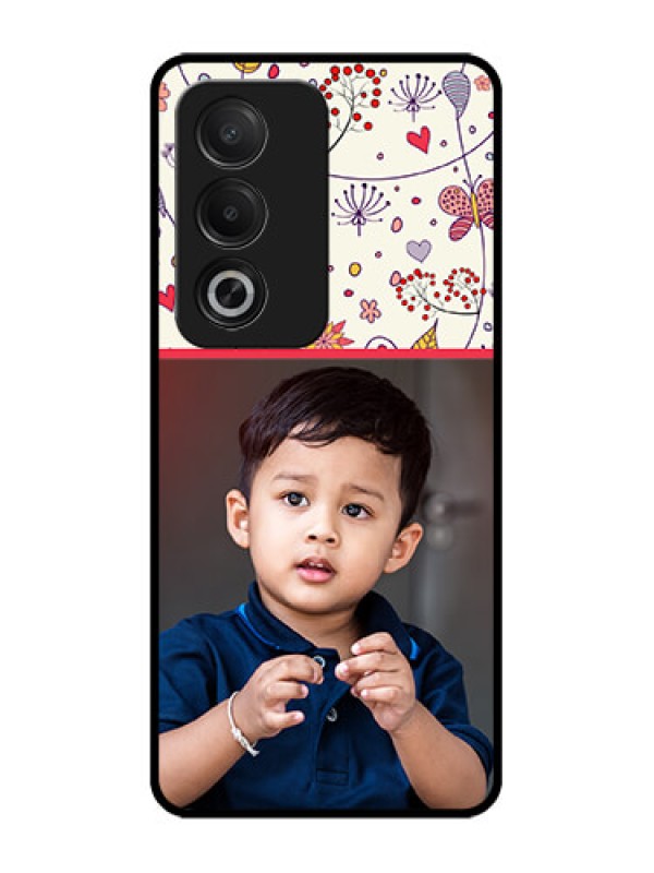 Custom Oppo K12x 5G Custom Glass Phone Case - Premium Floral Design