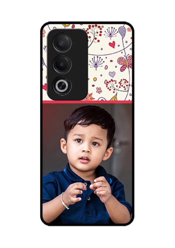 Oppo K12x 5G Custom Glass Phone Case - Premium Floral Design