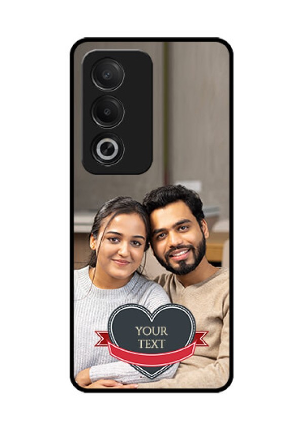 Oppo K12x 5G Custom Glass Phone Case - Just Married Couple Design