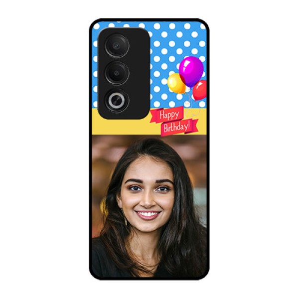 Oppo K12x 5G Custom Glass Phone Case - Happy Birthday Design