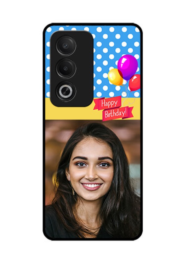 Oppo K12x 5G Custom Glass Phone Case - Happy Birthday Design