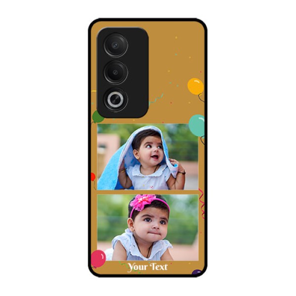 Oppo K12x 5G Custom Glass Phone Case - Image Holder With Birthday Celebrations Design Oppo K12x 5G Custom Glass Phone Case - Image Holder With Birthday Celebrations Design