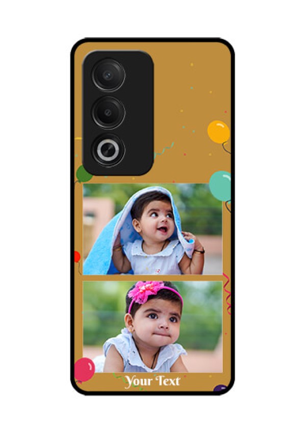 Oppo K12x 5G Custom Glass Phone Case - Image Holder With Birthday Celebrations Design