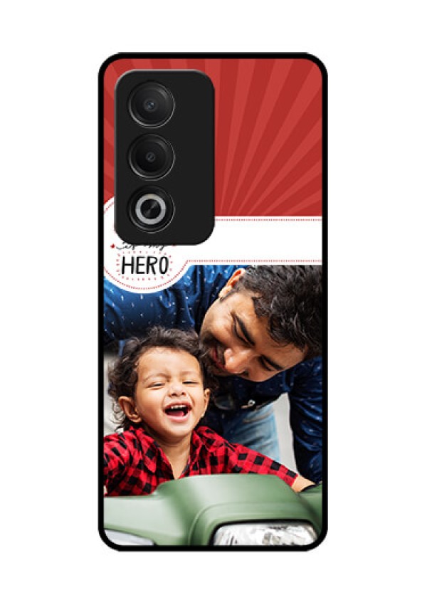 Oppo K12x 5G Custom Glass Phone Case - My Dad Hero Design