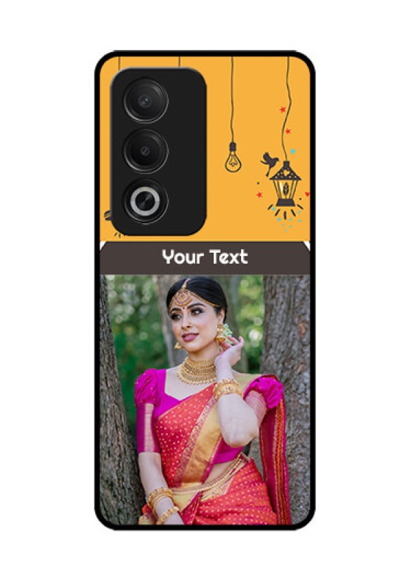 Oppo K12x 5G Custom Glass Phone Case - With Family Picture And Icons