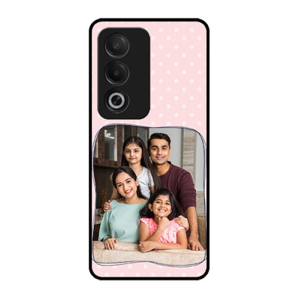 Oppo K12x 5G Custom Glass Phone Case - Family With Dots Design