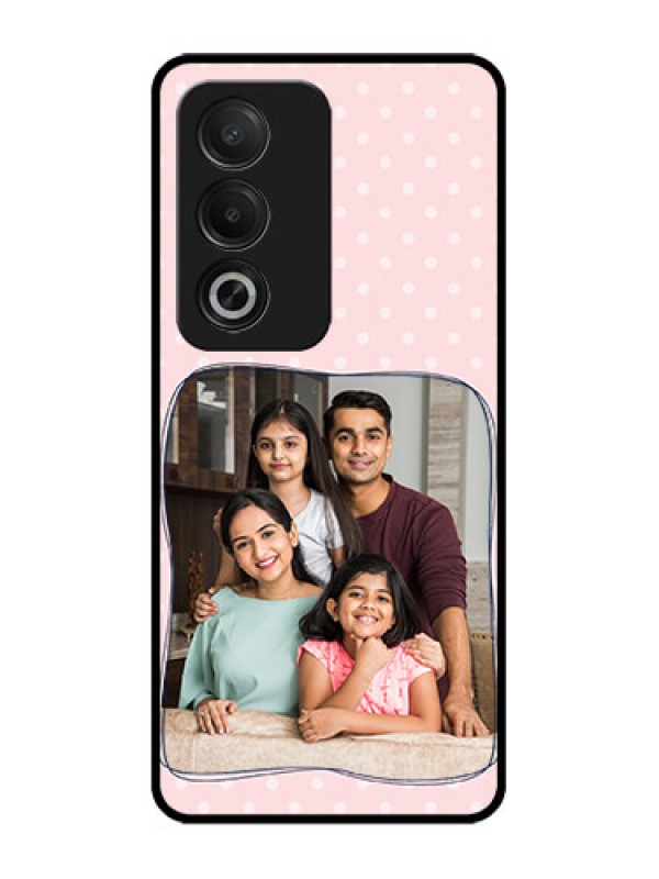 Custom Oppo K12x 5G Custom Glass Phone Case - Family With Dots Design