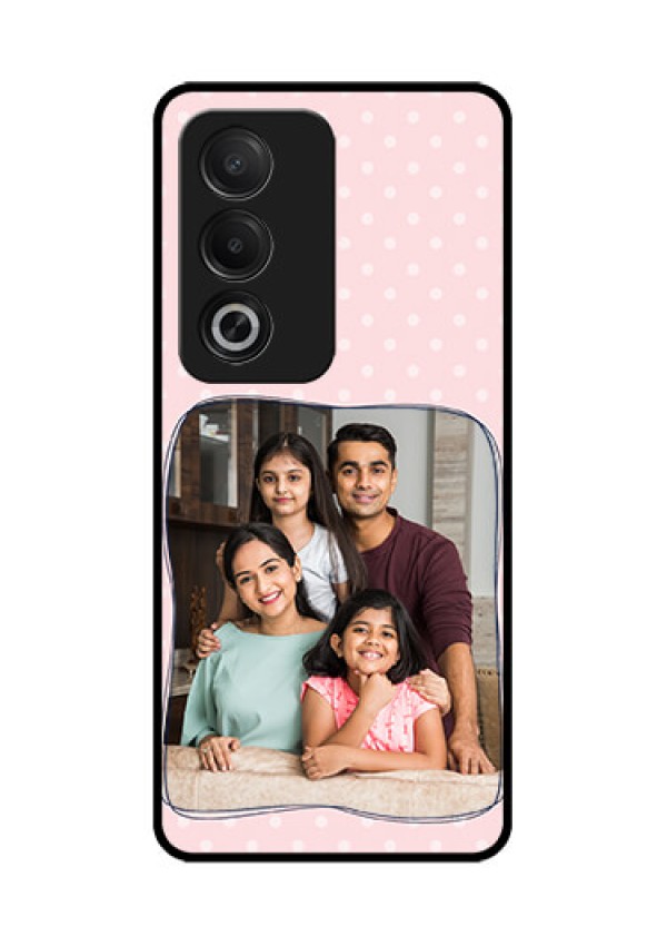 Oppo K12x 5G Custom Glass Phone Case - Family With Dots Design