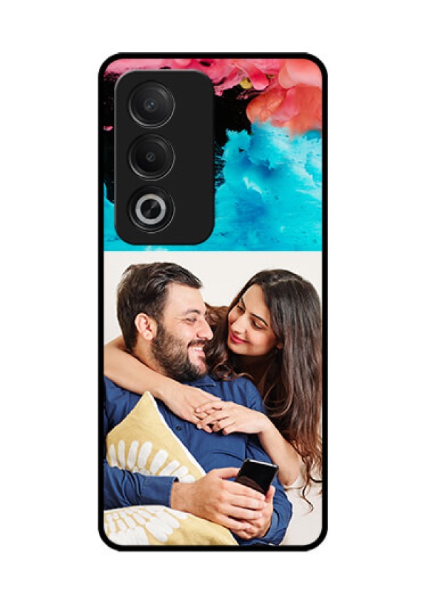 Oppo K12x 5G Custom Glass Phone Case - Quote With Acrylic Painting Design