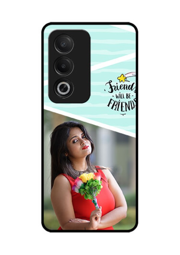Oppo K12x 5G Custom Glass Phone Case - Friends Picture Icon Design