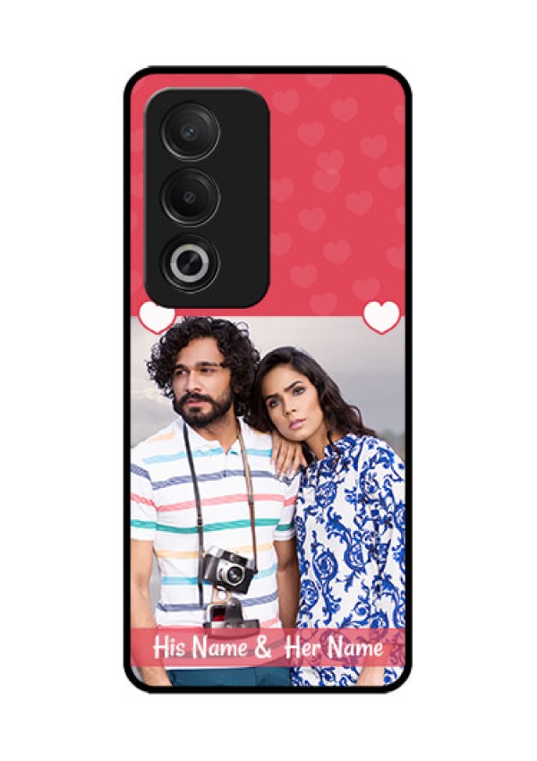 Oppo K12x 5G Custom Glass Phone Case - Simple Love Design
