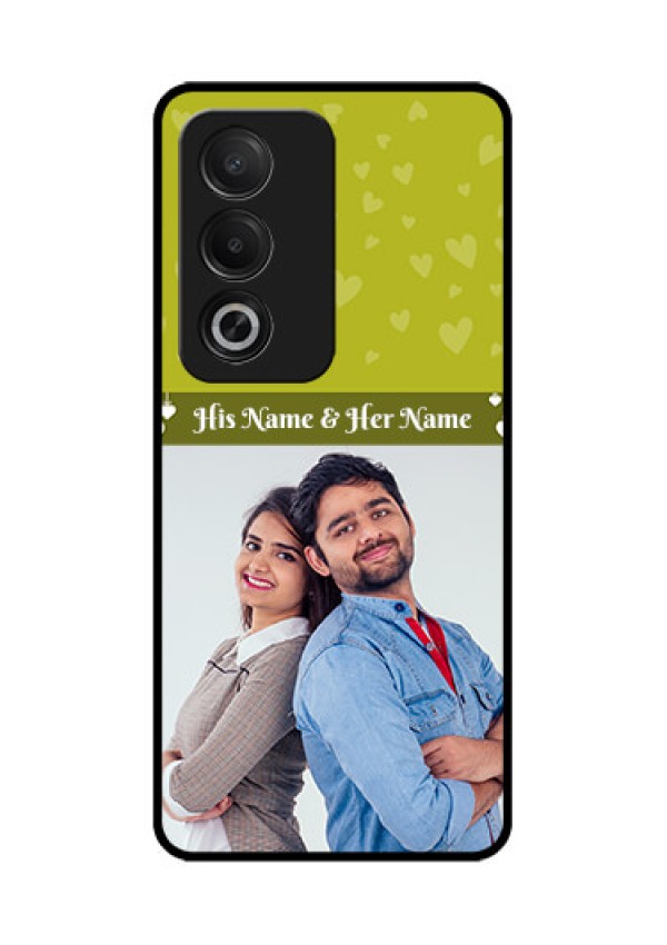 Oppo K12x 5G Custom Glass Phone Case - You and Me Heart Design