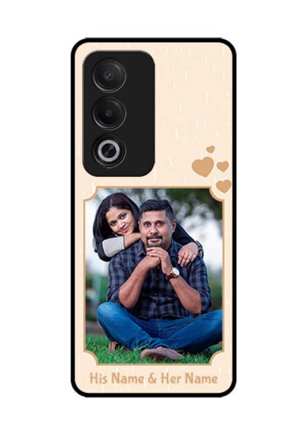 Oppo K12x 5G Custom Glass Phone Case - With Confetti Love Design