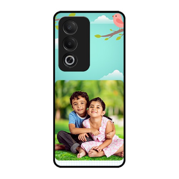 Oppo K12x 5G Custom Glass Phone Case - Doodle Love Design