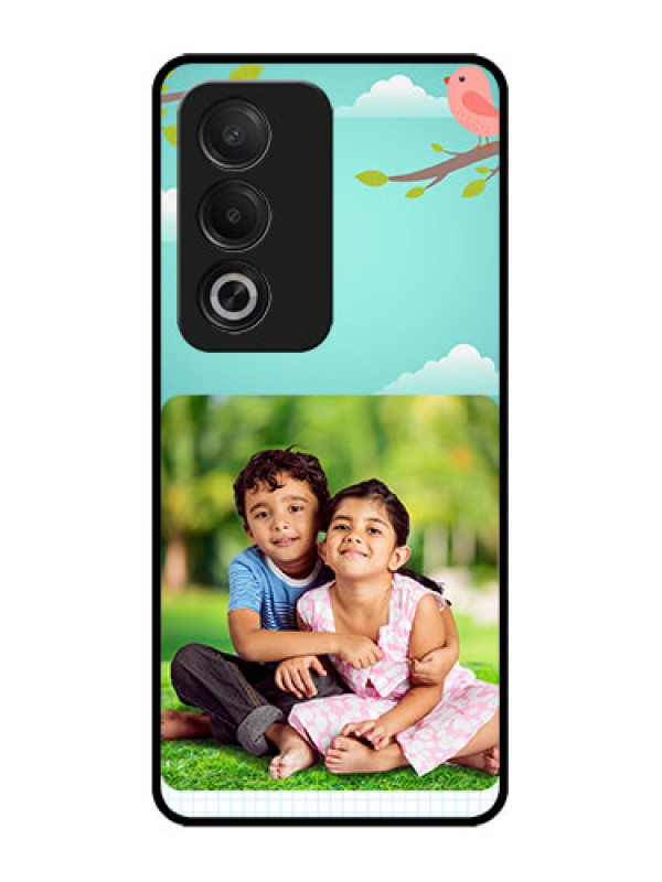 Custom Oppo K12x 5G Custom Glass Phone Case - Doodle Love Design