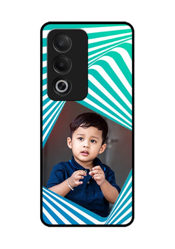 Oppo K12x 5G Custom Glass Phone Case - Abstract Spiral Design