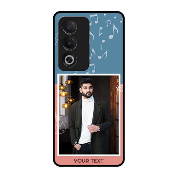 Oppo K12x 5G Custom Glass Phone Case - With Color Musical Note Design Oppo K12x 5G Custom Glass Phone Case - With Color Musical Note Design
