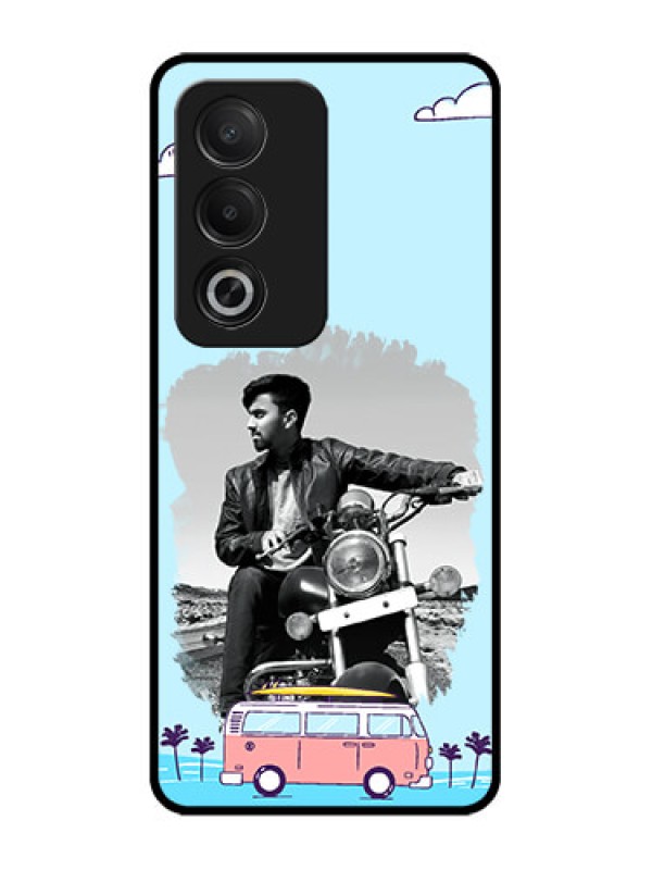 Custom Oppo K12x 5G Custom Glass Phone Case - Travel and Adventure Design