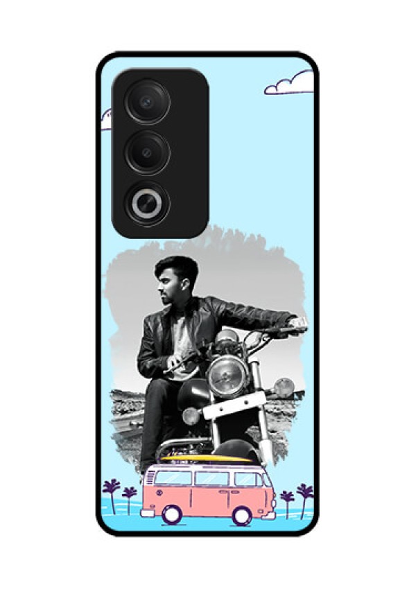 Oppo K12x 5G Custom Glass Phone Case - Travel and Adventure Design