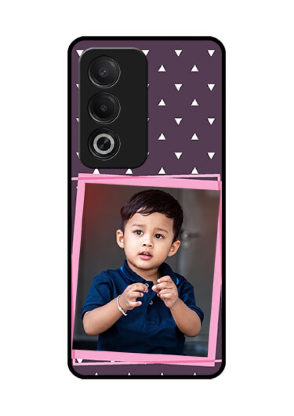 Oppo K12x 5G Custom Glass Phone Case - Triangle Pattern Dotted Design