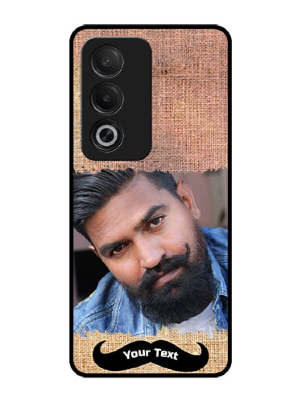 Custom Oppo K12x 5G Custom Glass Phone Case - With Texture Design