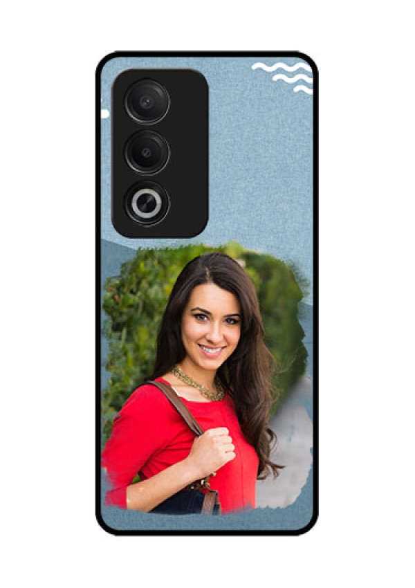 Oppo K12x 5G Custom Glass Phone Case - Grunge Line Art Design