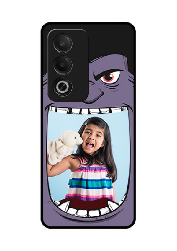 Oppo K12x 5G Custom Glass Phone Case - Angry Monster Design
